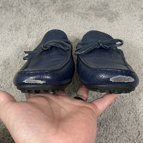 Velasca Milano Scovinatt Navy Tumbled Calf Leather Driving Moccasins Men’s 41 main image 5